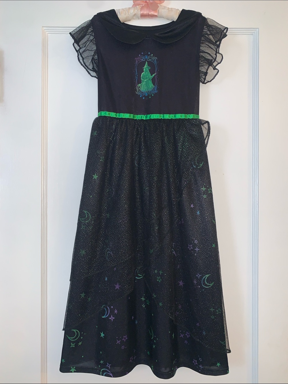 Wicked Black & Green Dress 6/6X Universal Studios EUC Witch